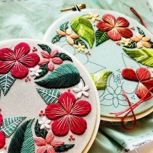 NWT | Jessica Long Embroidery | “Floral Flourish" Embroidery Kit | Great Gift!!!